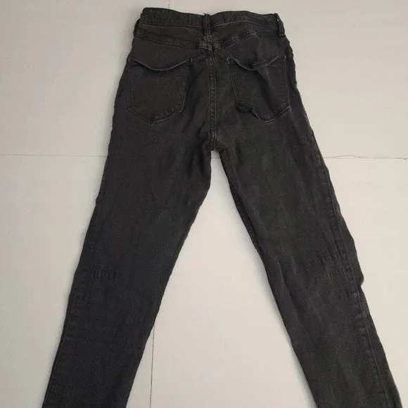 D22  Hollister‎ Womens Ultra High Rise Jean Legging Black Wash Size 25W 30L - Picture 3 of 9